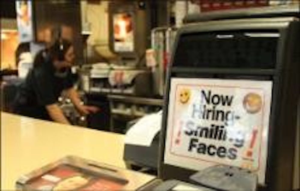 Employers such as McDonald's may see applicants from both unemployed adults and student workers.