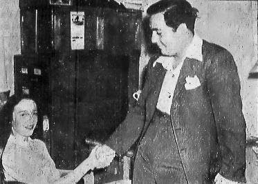 Weiss greets new editor… tiny Peg to fill Weiss' shoes. May 6 1941