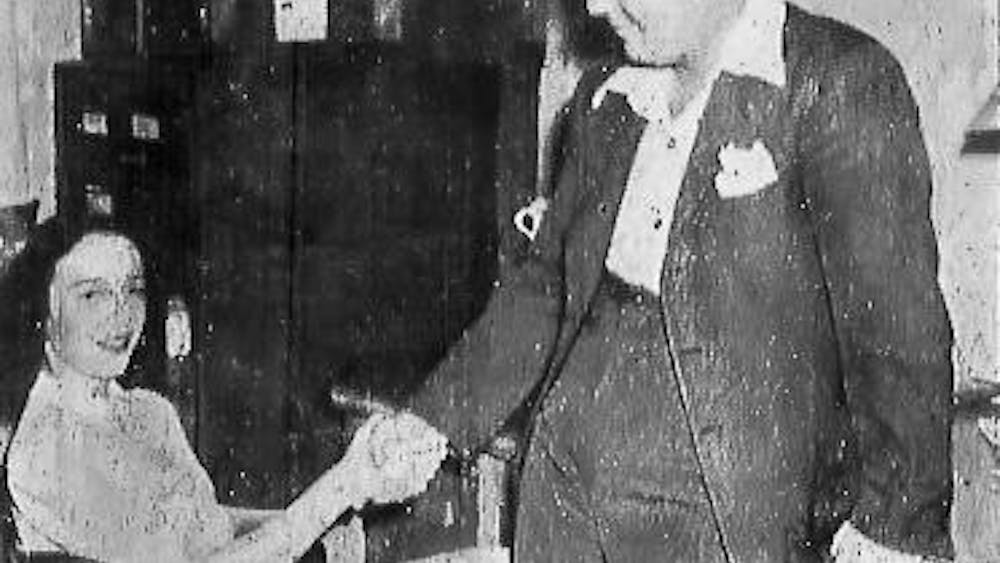 Weiss greets new editor… tiny Peg to fill Weiss' shoes. May 6 1941