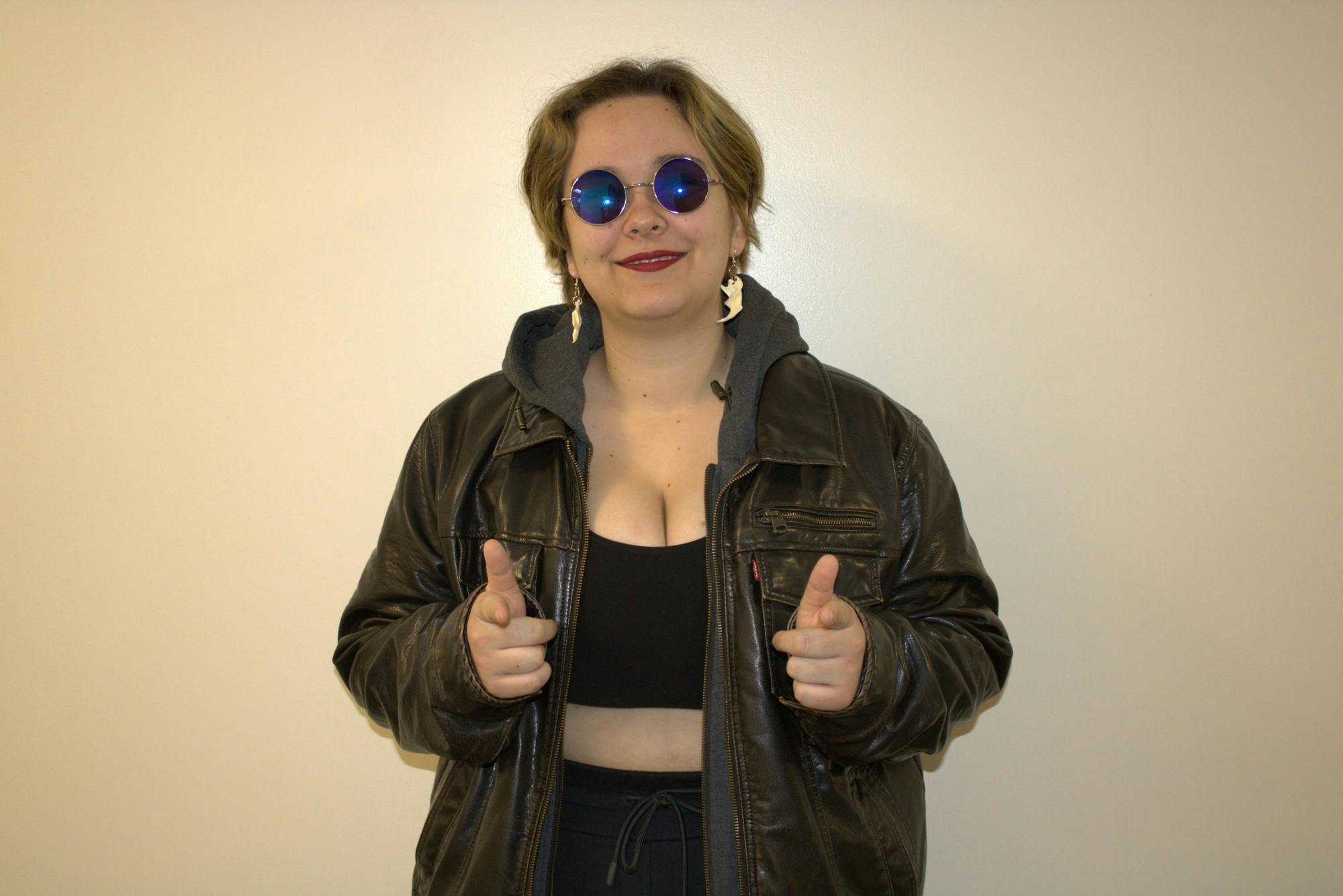 Non-binary freshman psychology and computer science double-major Chrysanthemum “Chrys” Riley doesn’t let others’ opinions of their outfits hold them back.