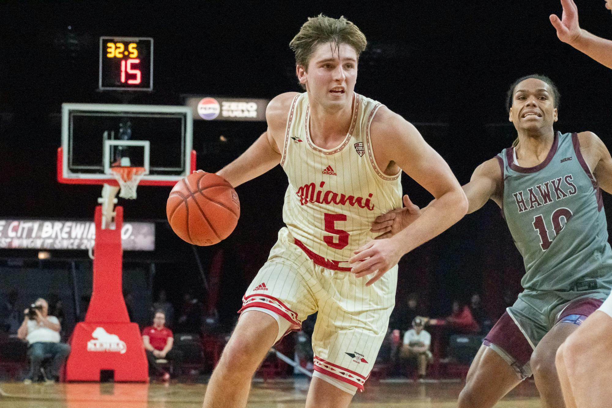 Junior guard Peter Suder at Millett Hall on Nov. 12