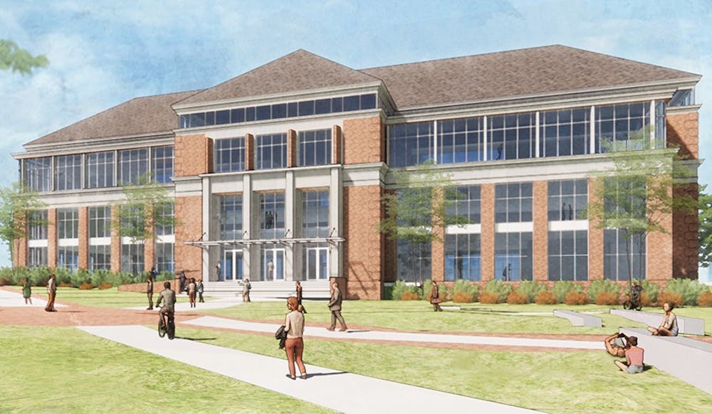 The Richard M. McVey Data Science building will house statistics, emerging technology &amp; business and mathematics departments. Photo courtesy of Miami University Advancement. 