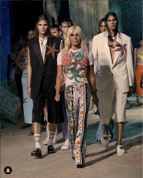 Versace Spring 2021: Diversity, CGI and Starfish