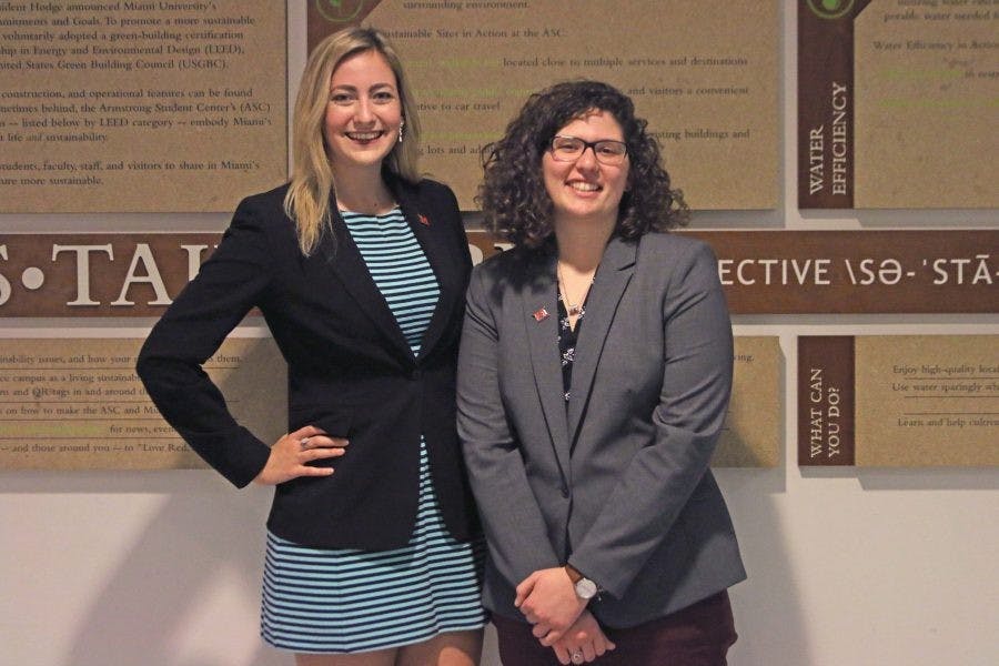 Julia Koenig (left) and Shelby Frye.