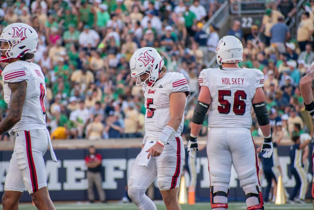 Brett Gabbert threw for 119 yards with zero touchdowns and two interceptions last week against Notre Dame