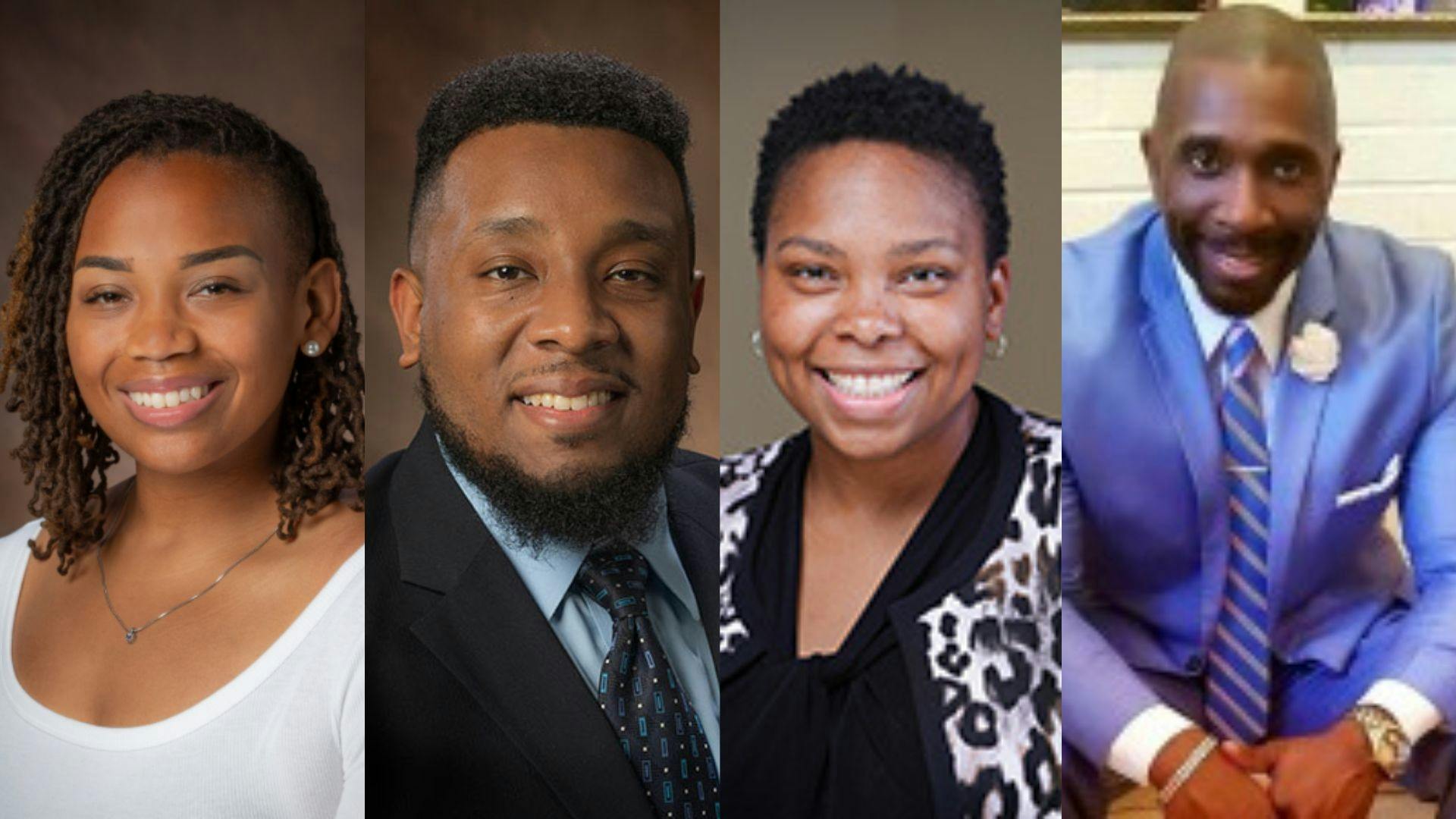 (From left to right): Morgan Moore, Andre DuBois, CaTia Daniels and Victor Jones