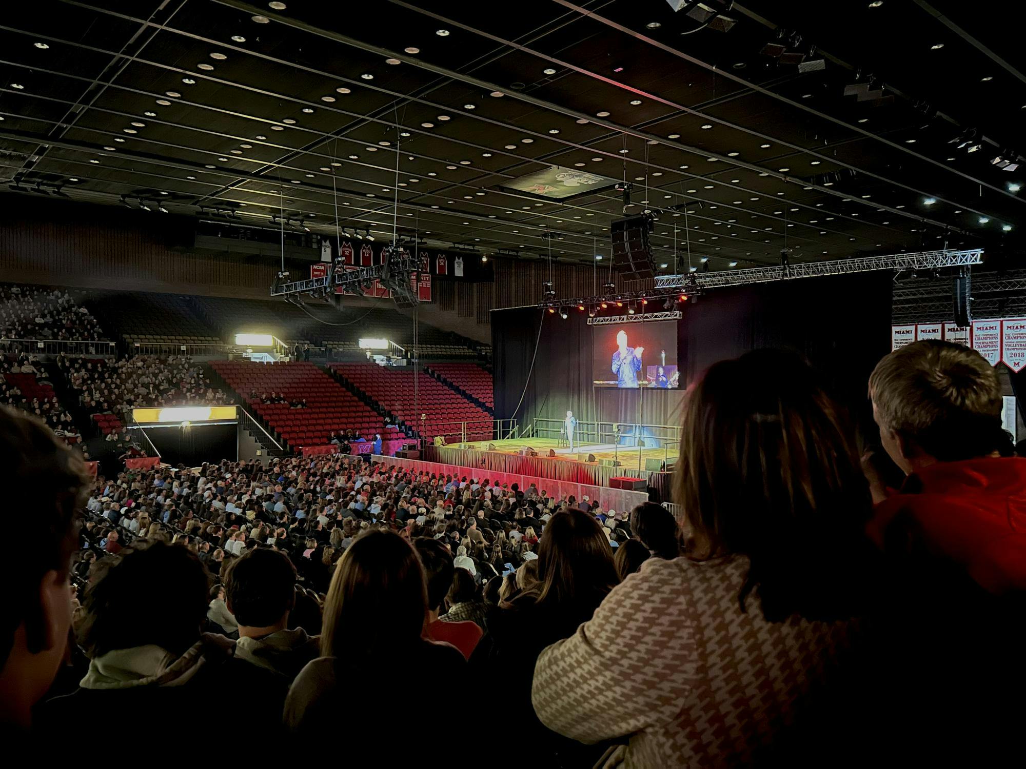 Seth Meyers performed at Miami University for Family Weekend.