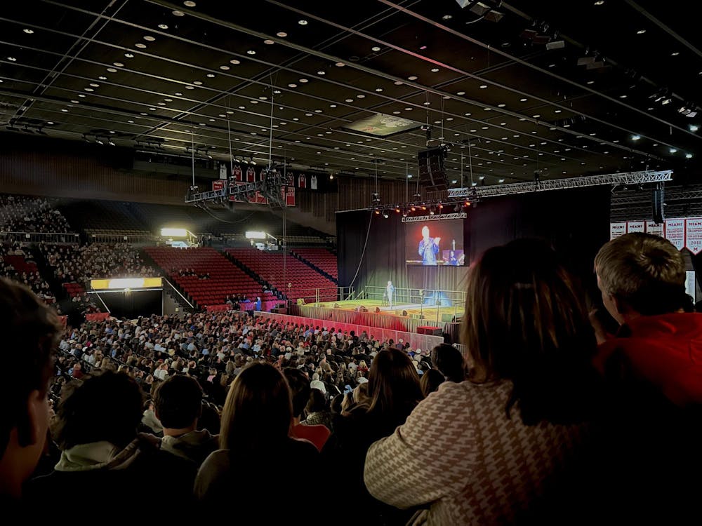 Seth Meyers performed at Miami University for Family Weekend.