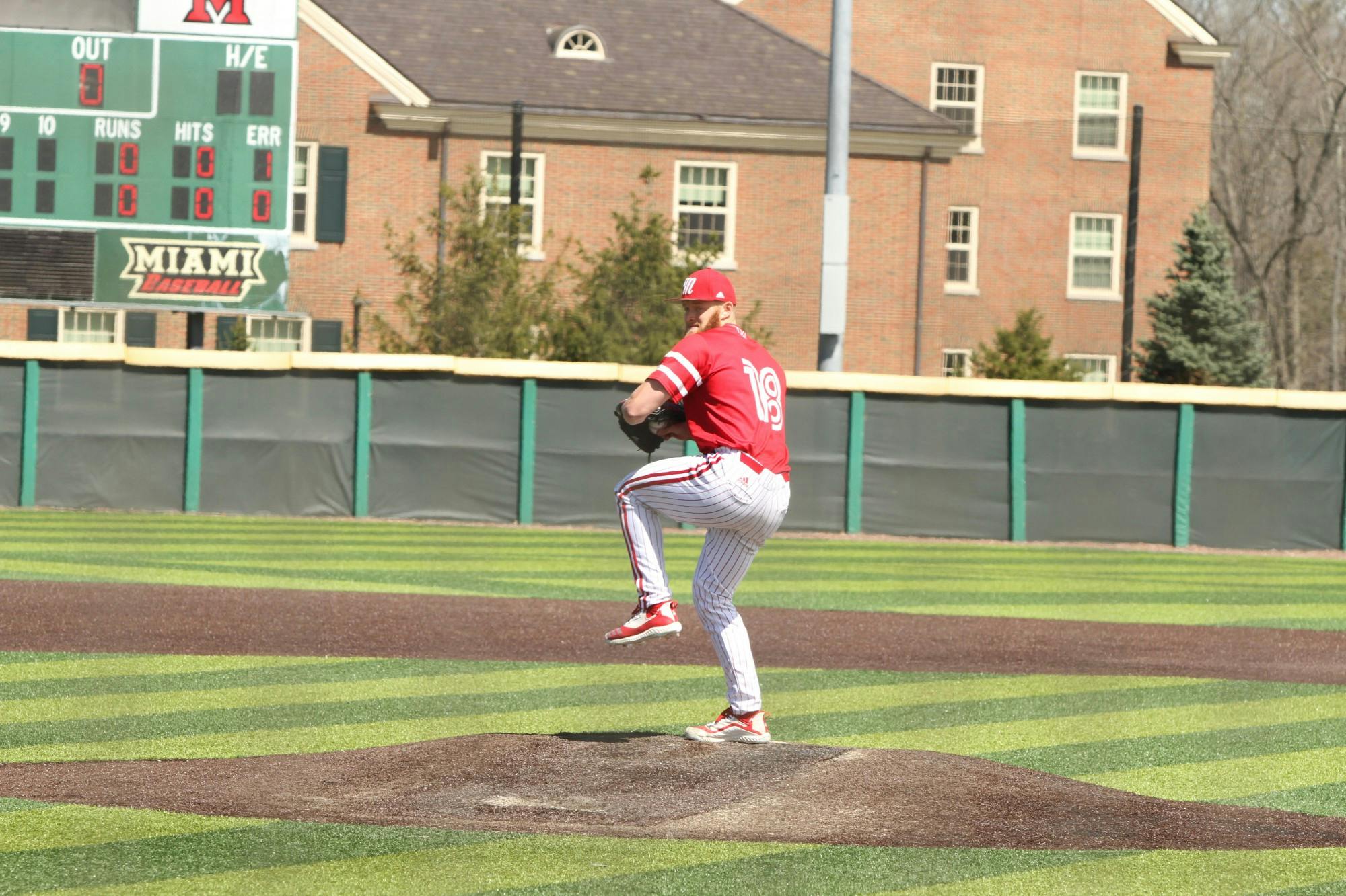 Former Miami pitcher Sam Bachman will earn a signing bonus of $3,847,500 after inking his deal with the Los Angeles Angels, per reports. Courtesy of Miami Athletics