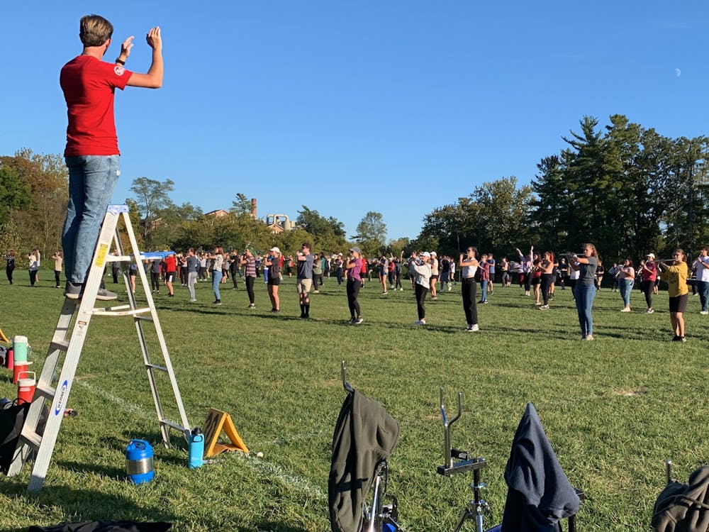 The Miami University Marching Band doubled its workload this year, performing two shows throughout the season instead of just one.