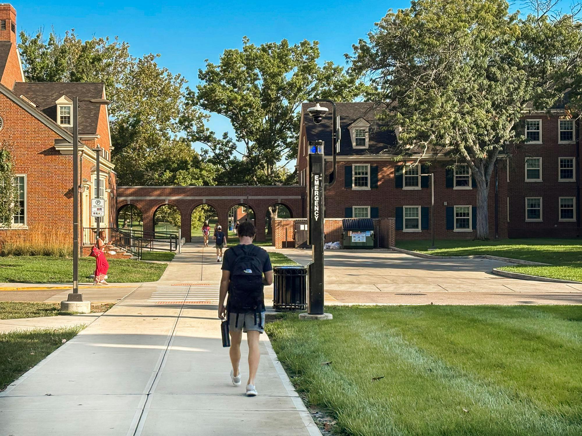 The Blue Lights are an emergency phone system for students on campus.