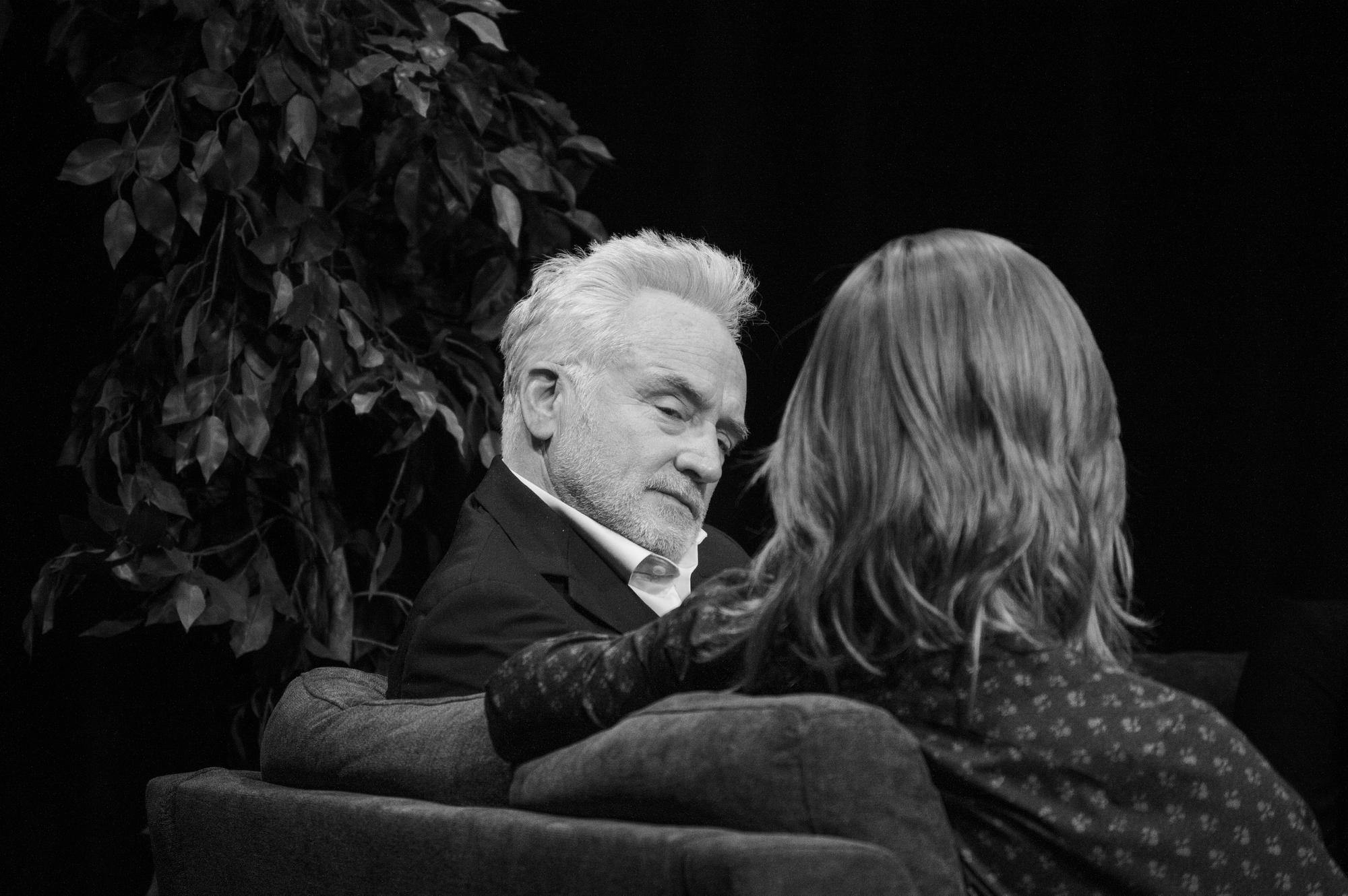 Abi S. Ankeney interviews actor Bradley Whitford during his visit to Miami University in March 2024.