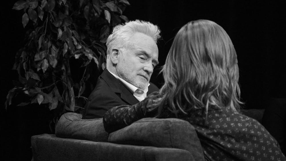 Abi S. Ankeney interviews actor Bradley Whitford during his visit to Miami University in March 2024.