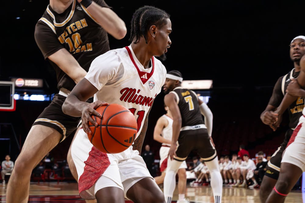 Sophomore guard Mekhi Cooper at Millett Hall against Western Michigan on Jan. 11