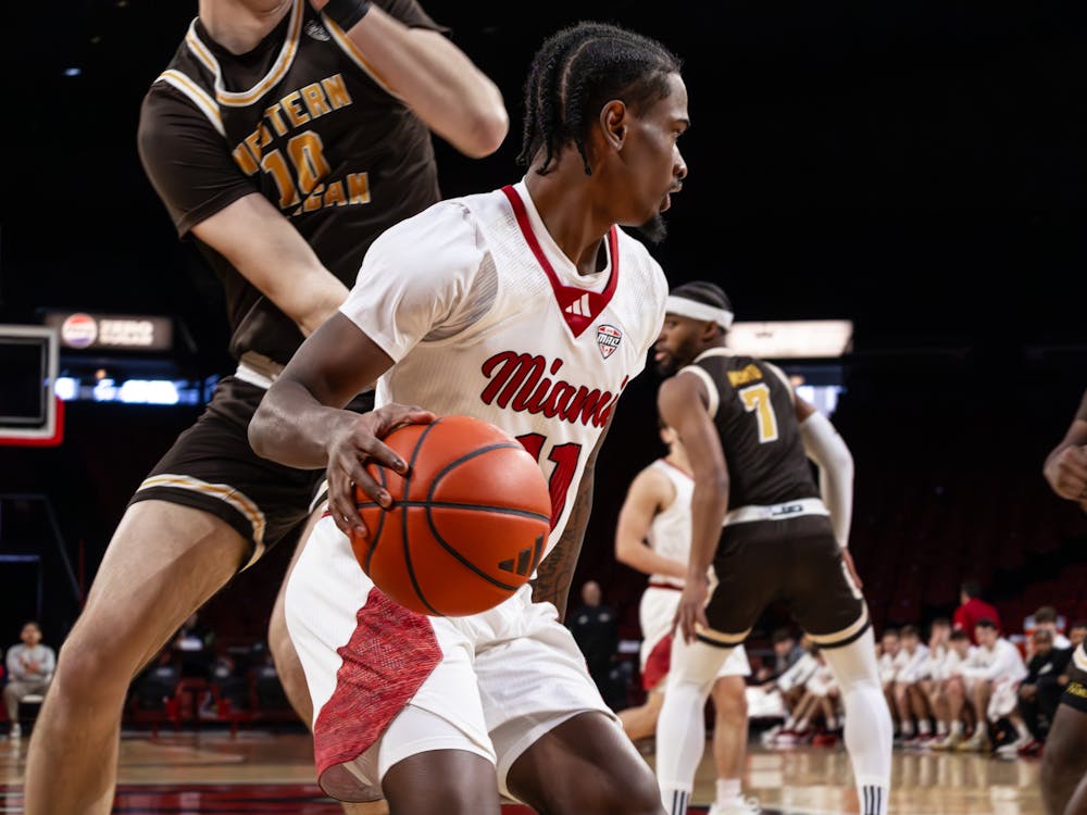 Sophomore guard Mekhi Cooper at Millett Hall against Western Michigan on Jan. 11