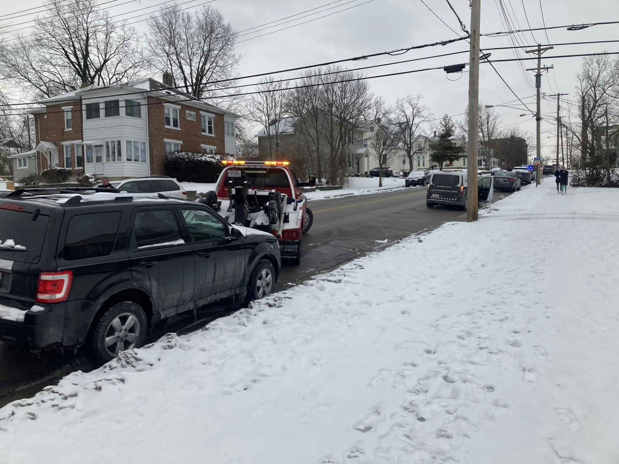 39 cars were towed after large snow accumulations on Presidents&#x27; Day weekend. 