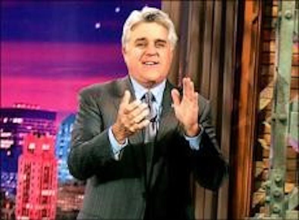 The host of The Tonight Show, Jay Leno, will perform at 8