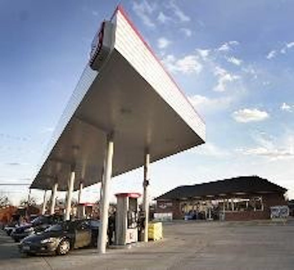 The Speedway gas station's clerk was allegedly one of four local teens involved in planning the robbery on South Locust Street Saturday morning.