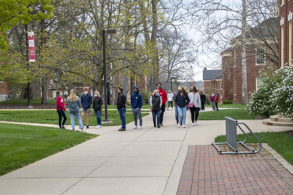 Tours for prospective students are still affected by COVID-19 restrictions. Groups are limited to 10 people. 