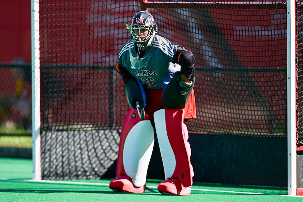 Sjouken in net against Appalachian State on Oct. 11