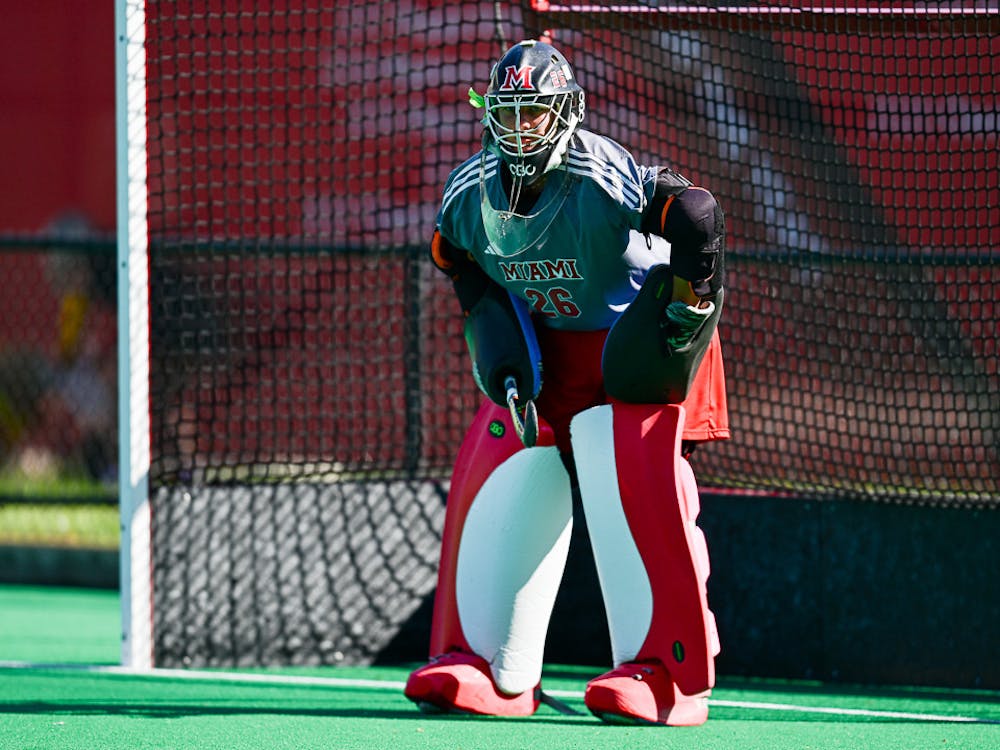 Sjouken in net against Appalachian State on Oct. 11