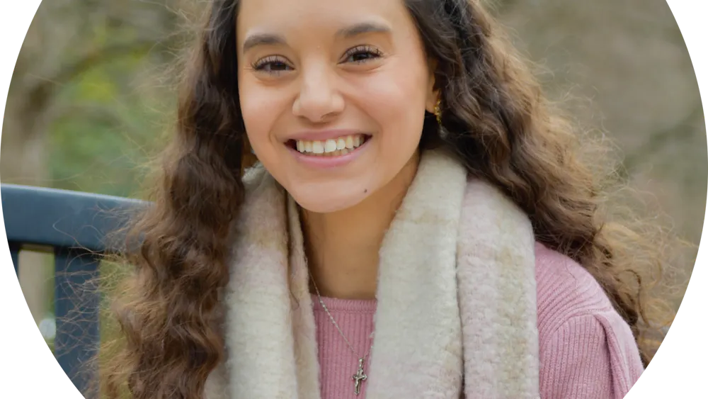 Maria Valentina Almeida was diagnosed with kidney disease months before graduation, and has formed a deeper union with Christ since then. Photo provided by Brett Milam.