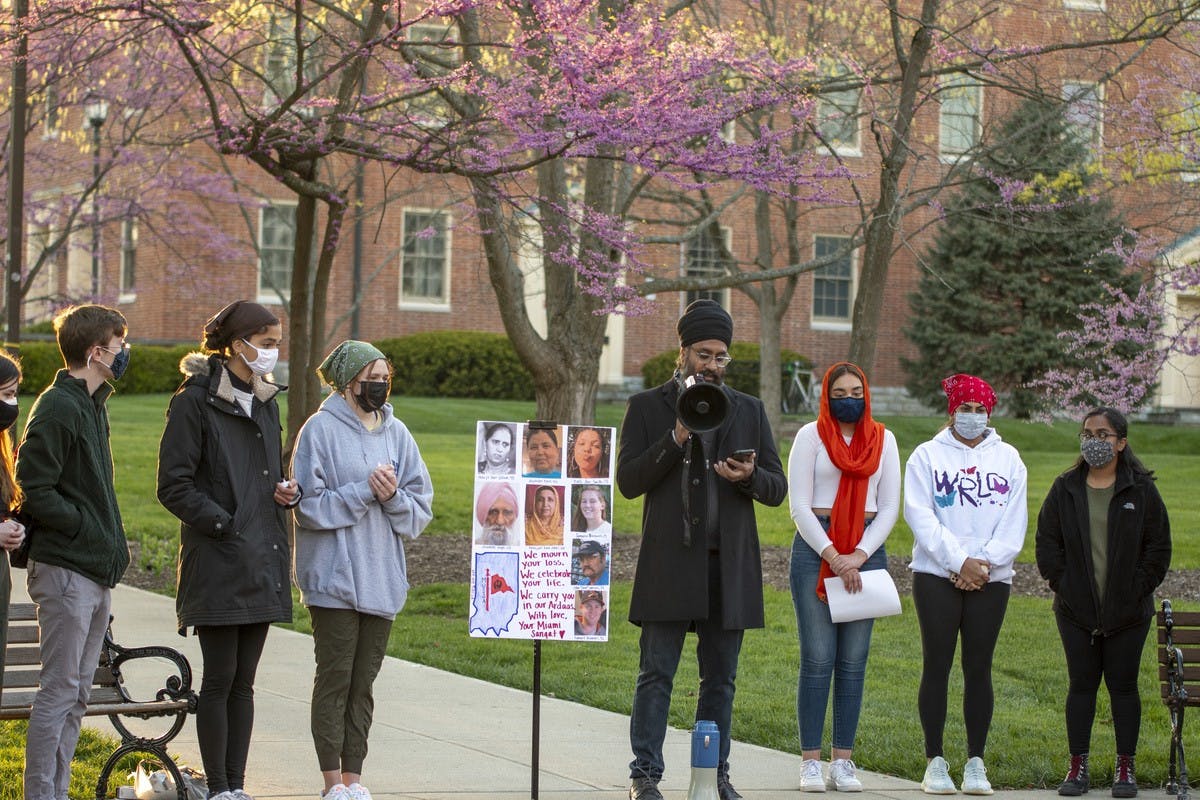 A variety of speakers expressed their emotions at the Sikh Student Association's vigil on Thursday.