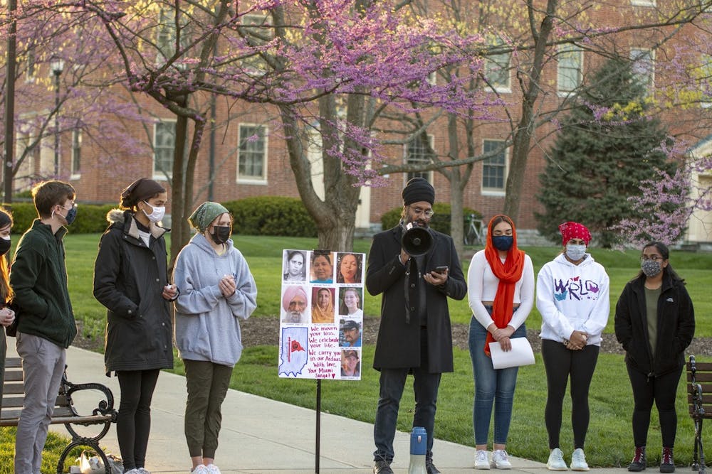 A variety of speakers expressed their emotions at the Sikh Student Association's vigil on Thursday.