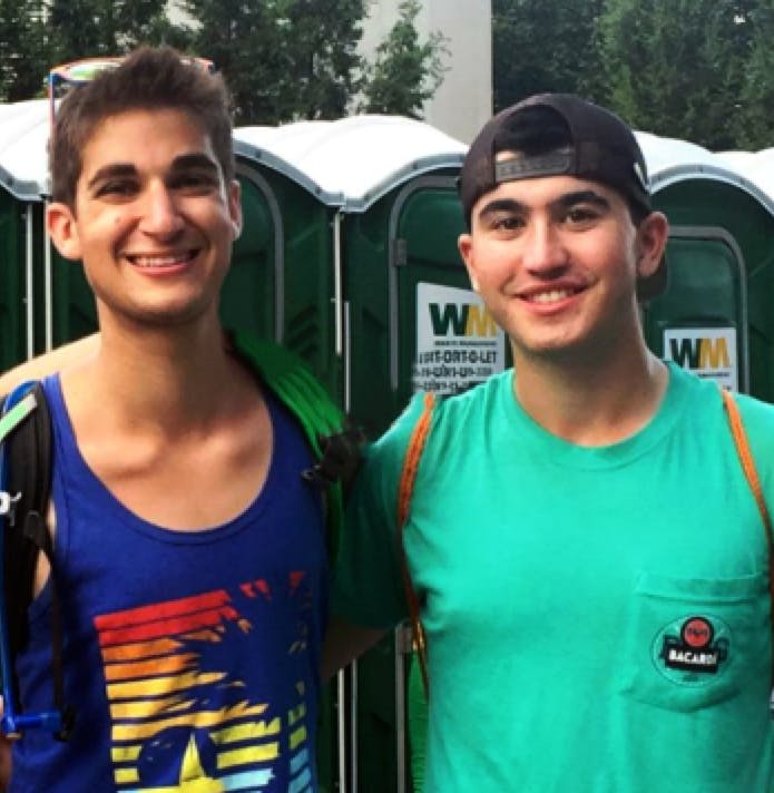 Guest Columnist Aaron Katz (right) with his friend Scott Boorstein (left), who took his own life last Friday, Sept. 2.