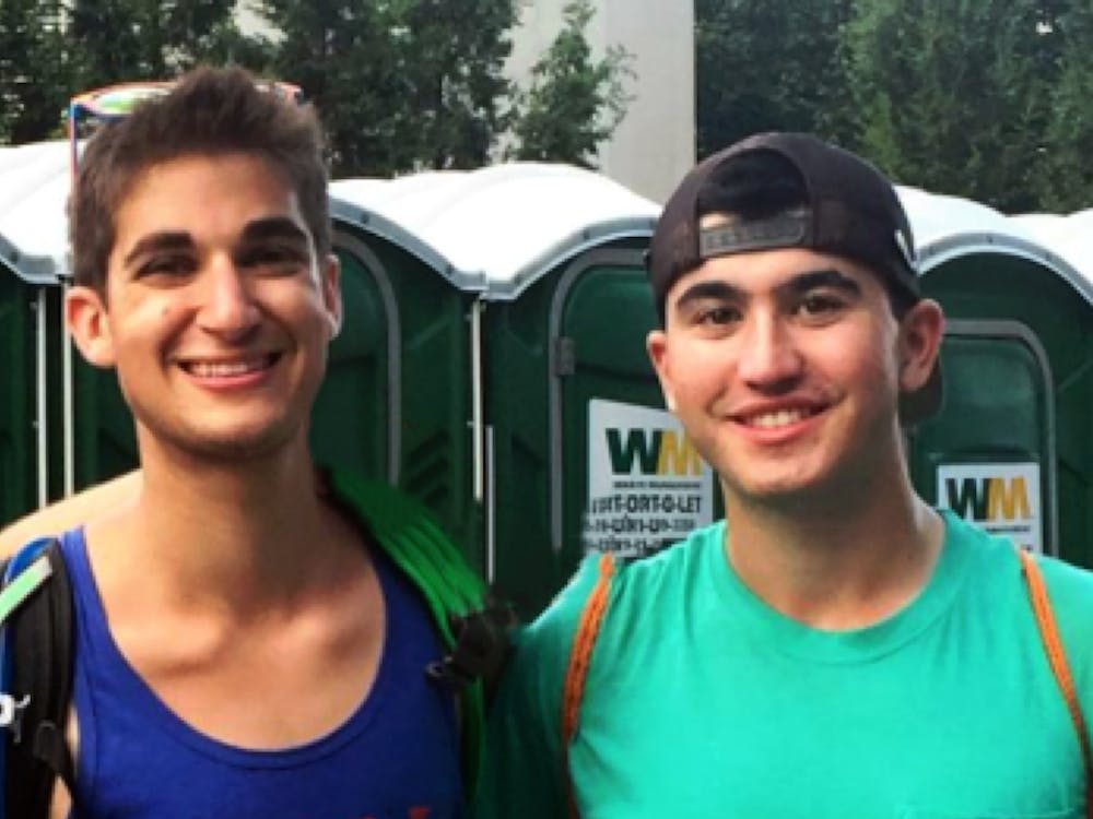 Guest Columnist Aaron Katz (right) with his friend Scott Boorstein (left), who took his own life last Friday, Sept. 2.