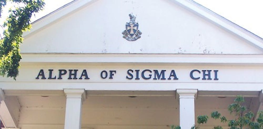 Sigma Chi, located on Sycamore Street, was founded at Miami in 1855.
