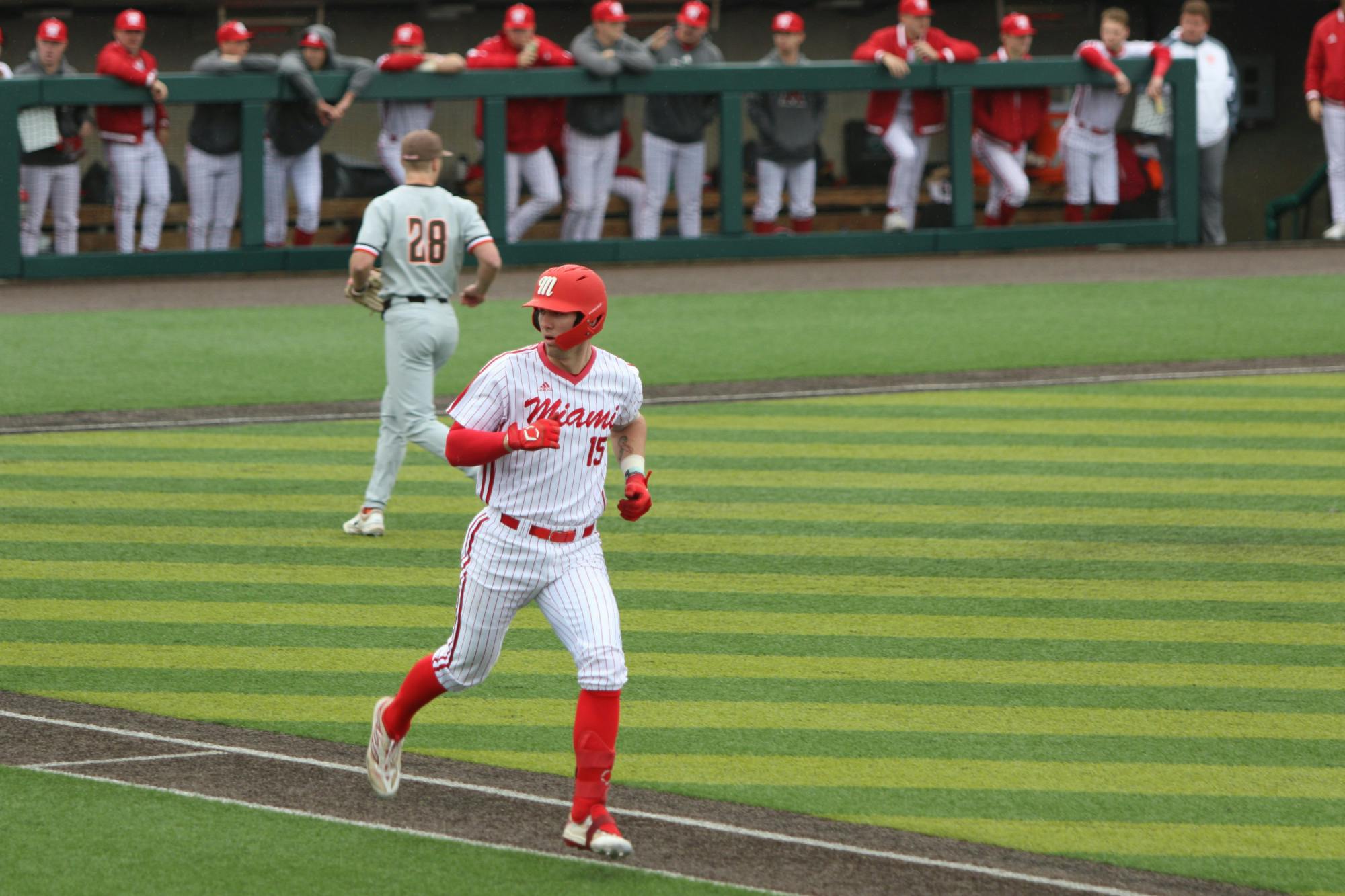 Ryland Zaborowski has put up seven home runs for the RedHawks, the second-most on the team