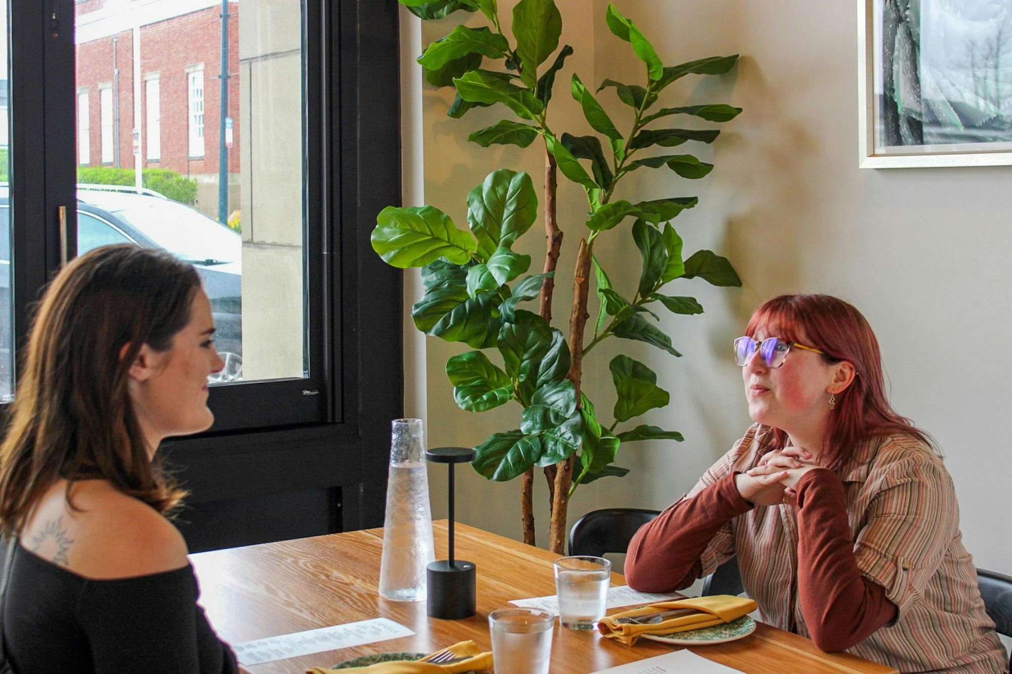 Maggie and Jane met at Calendula for their date.
