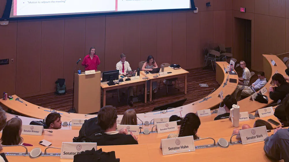 Associated Student Government meeting in room 1620 of Armstrong Student Center.