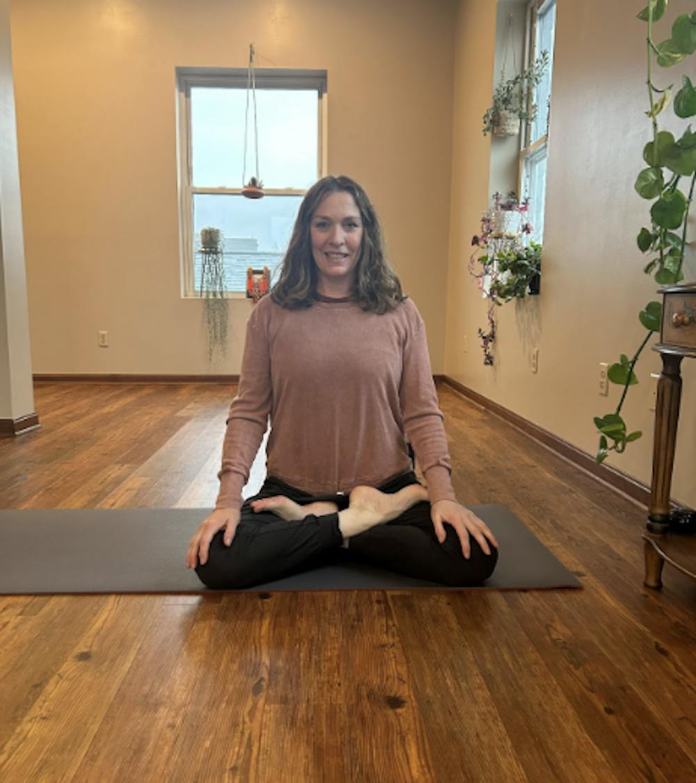 Oxford Community Yoga founder Jessica Lohrey in her studio. 