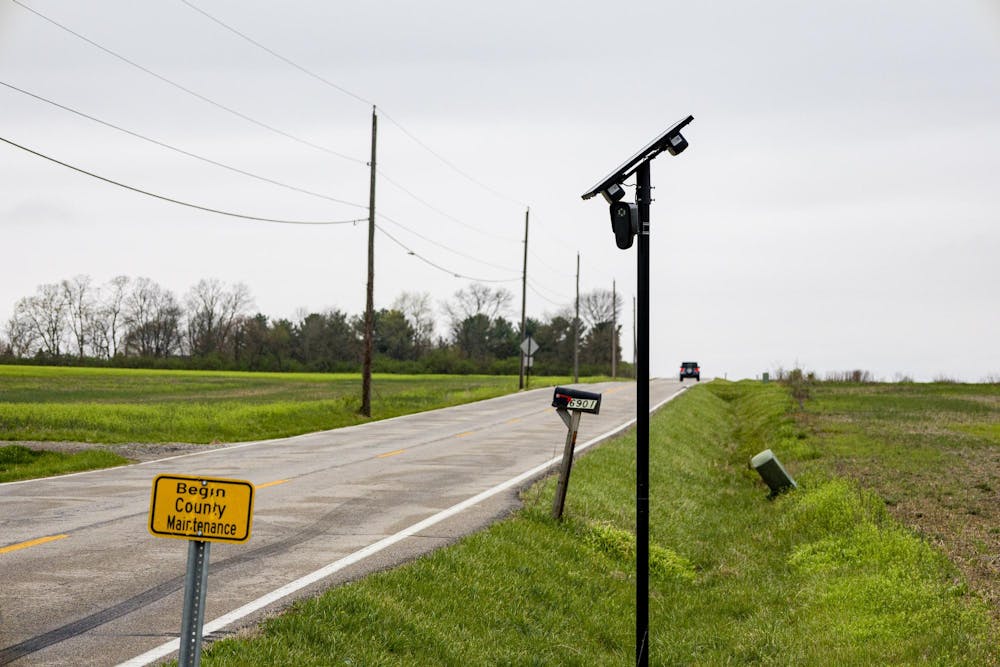 <p>Flock camera on Brookville Road in front of the entrance to Oxford Community Park.</p>