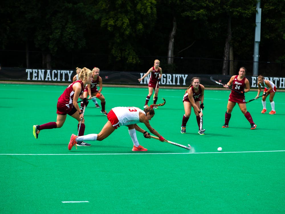 Sophomore striker Paulie Peña passes to a teammate in a Sept. 4 3-1 win vs. Rider.