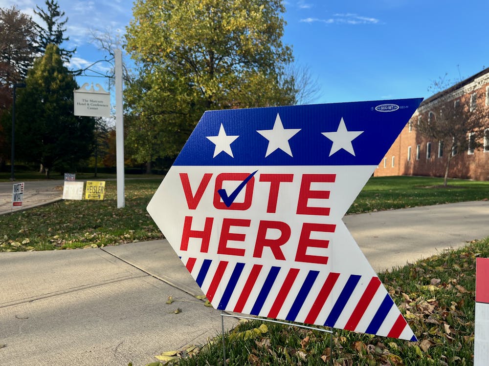 Only a handful of people could be found at the Marcum polling location once 4 p.m. hit.