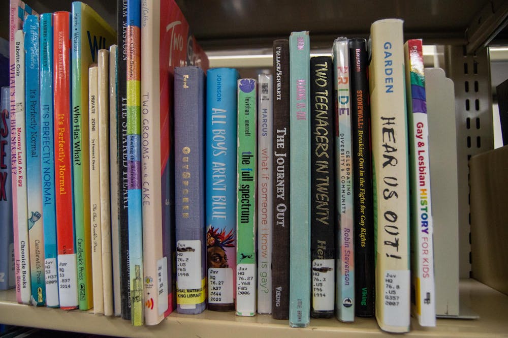 King Library offers a wide variety of LGBTQ+ books.
