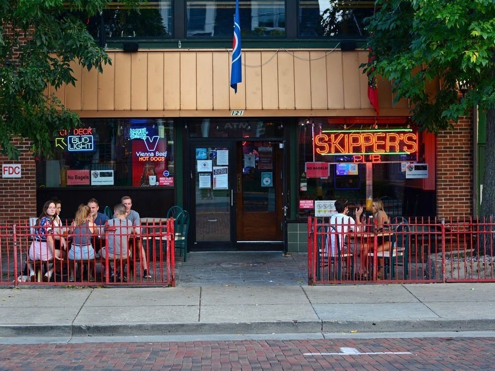 U.S. Senate candidate Mark Pukita, among other guests, visited Top Deck to discuss Miami's recent vaccine mandate.