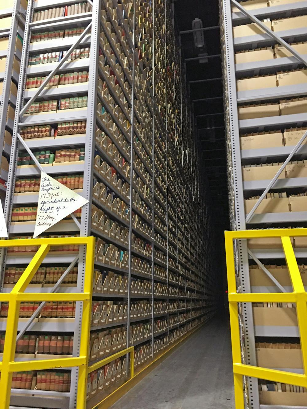 Miami sends rare books to be housed in a depository for safe keeping until they are requested again for use. 