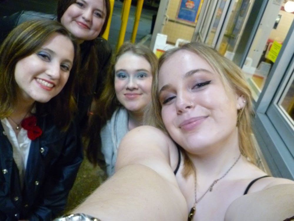 Author Taylor Powers and her friends got a midnight snack at Waffle House after their evening plans went astray (Photo provided by Taylor Powers)