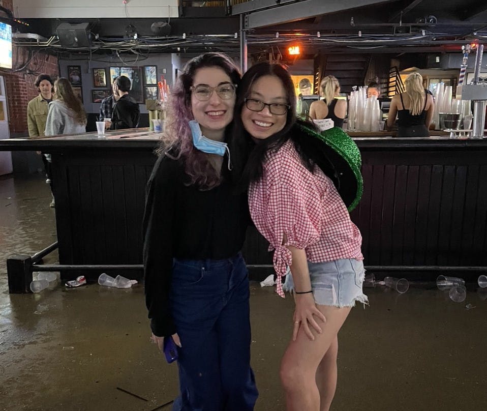 Staff Writer Lily Freiberg (right) attends a Jameson Rodgers concert at Brick Street on Feb. 16.
