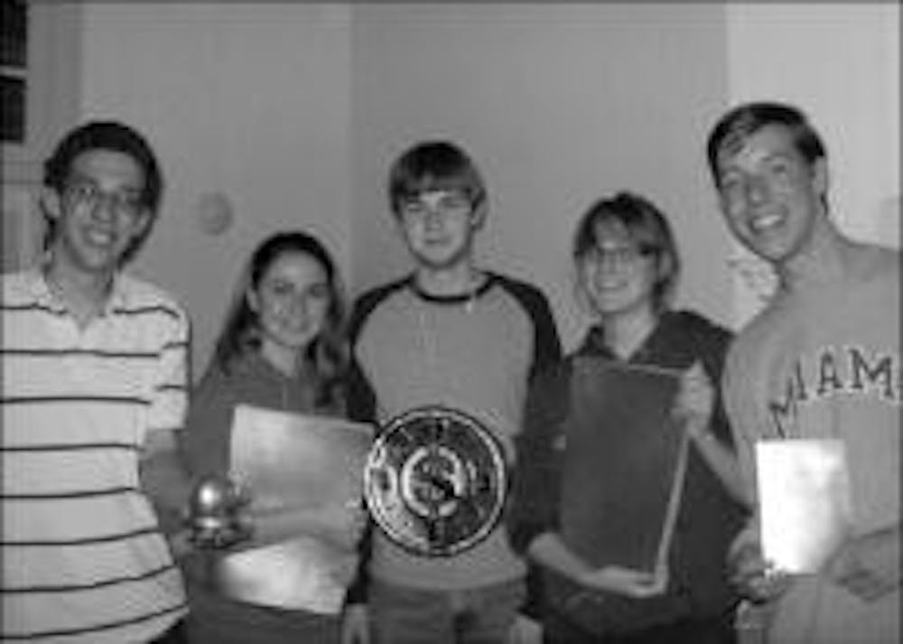Members of Miami's Academic Team competed April 3 to 4 in Dallas for a national tournament.