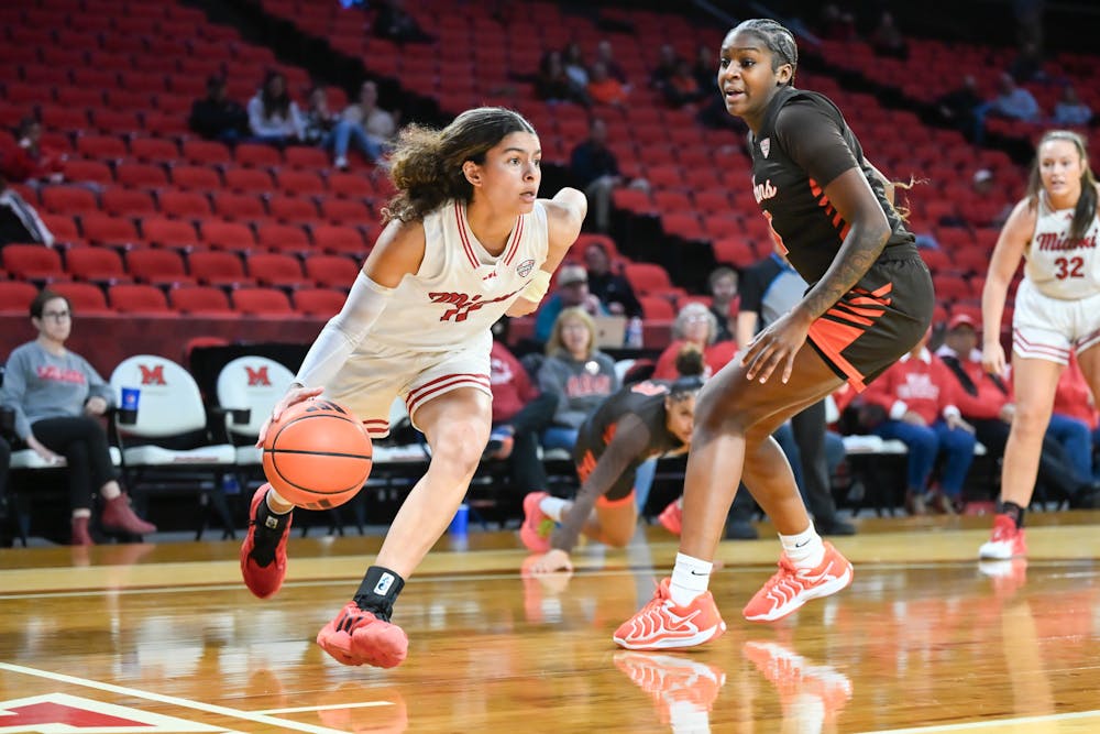 Sophomore guard Enjulina Gonzalez at Millett Hall against Bowling Green on Jan. 11