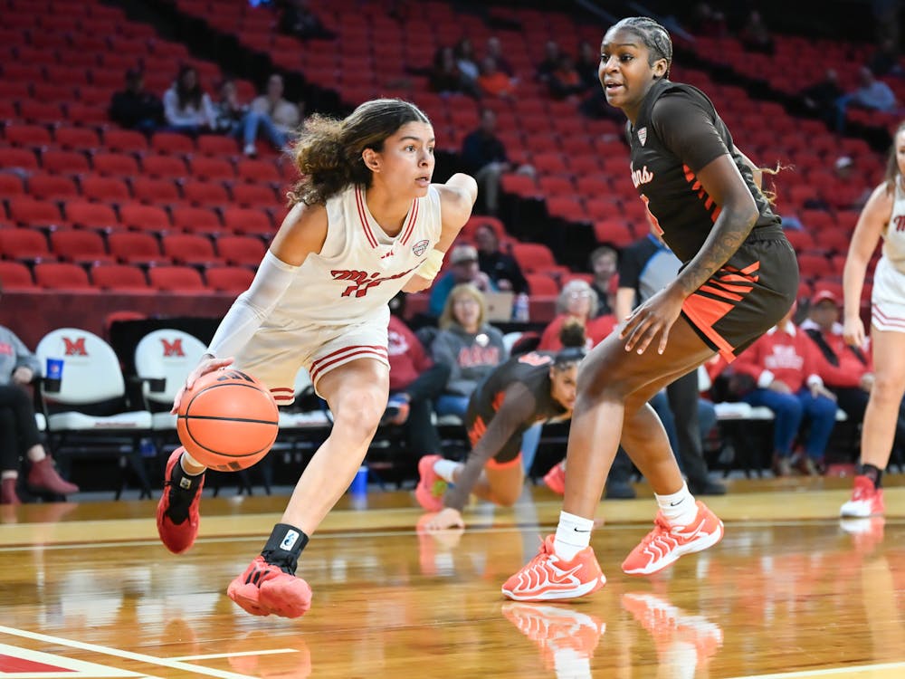 Sophomore guard Enjulina Gonzalez at Millett Hall against Bowling Green on Jan. 11