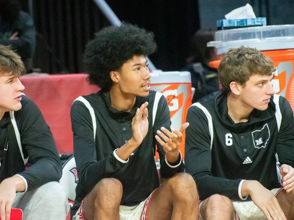 Ethan Wright on the bench against Maryland Eastern Shore