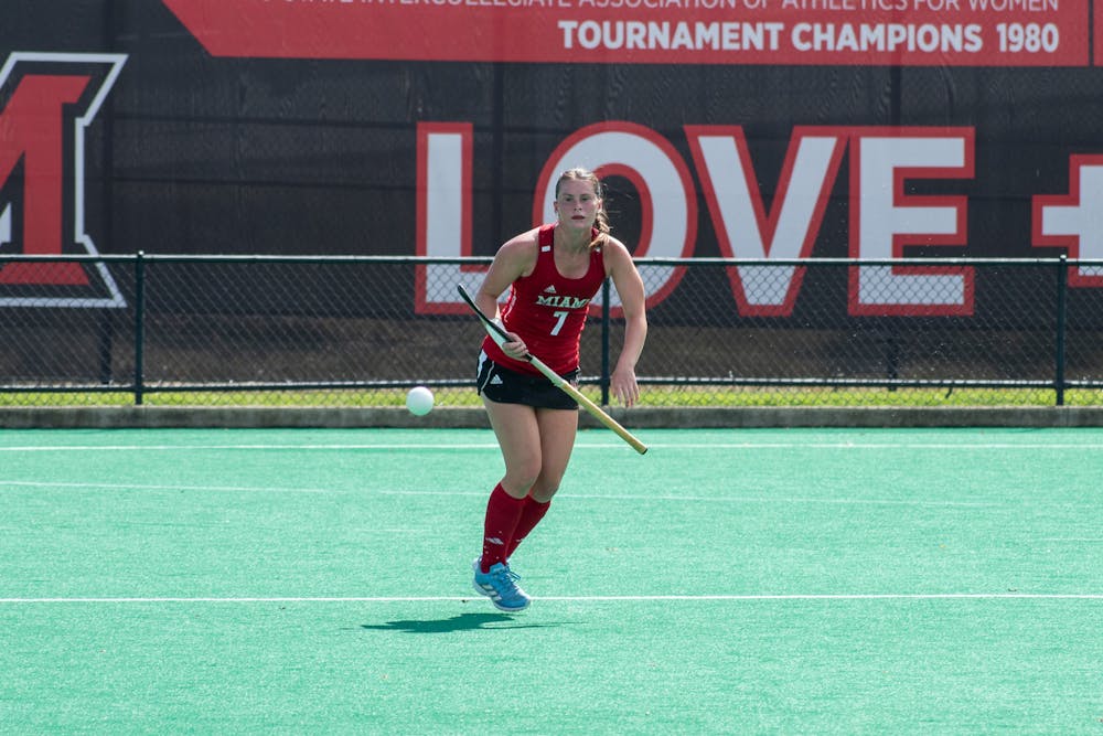 
Senior midfielder Carlie Servis scored one goal in the MAC semifinals and one in the championship to push Miami to its seventh straight conference title