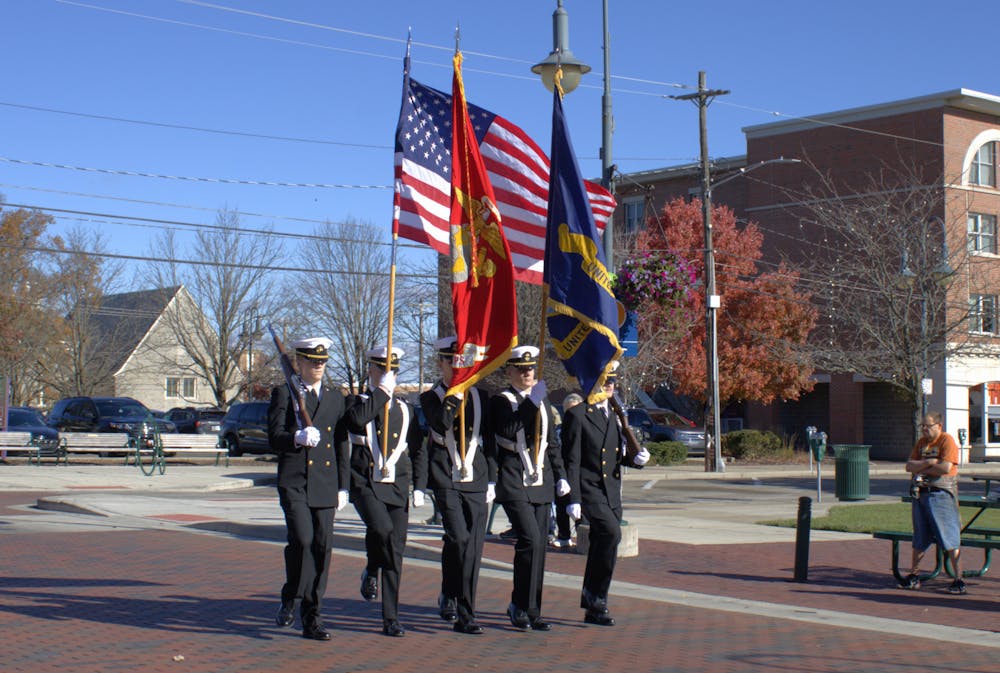 The Veterans Day celebration started at 10 a.m. Monday, Nov. 11.