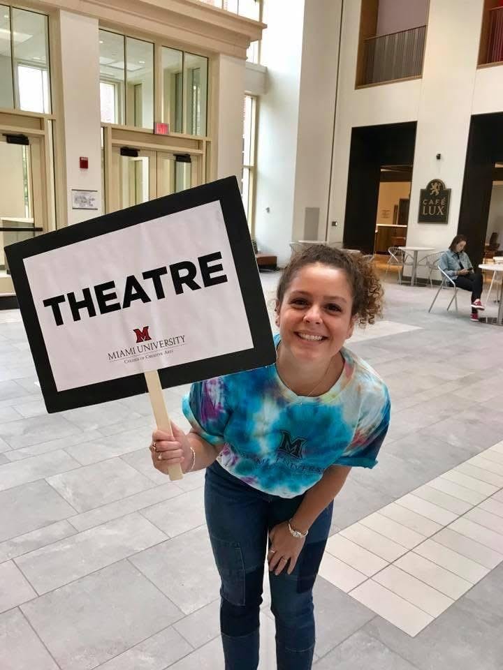 Mitchell represents the Miami theater department in her last year of college.